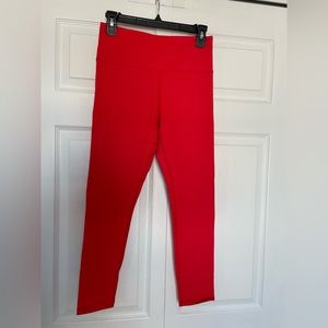 Zyia Red Fire Vibrations Light n Tight Hi-Rise Leggings. Like new. Sz 6-8.